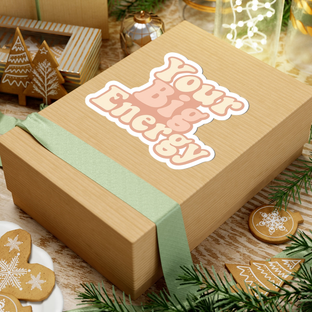 Your Big Energy Sticker – Retro Sorority Big Reveal Vibes