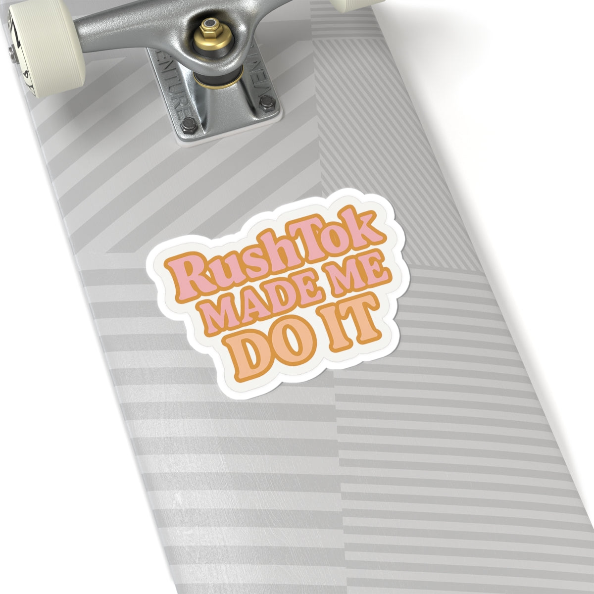 RushTok Made Me Do It Stickers, Fun Laptop Decor, Trendy Vinyl Stickers, Gift for Social Media Lovers, Cute Planner Accessories