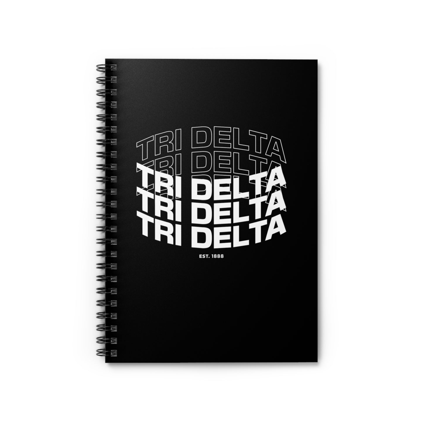 Tri Delta Spiral Notebook - Ruled Line