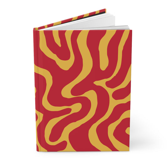 Red and Yellow Hardcover Journal Matte