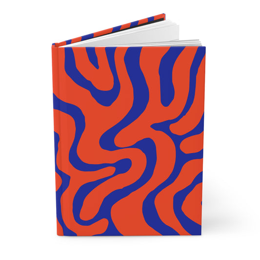 Blue and Orange Hardcover Journal Matte