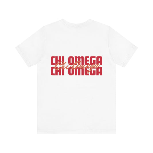 Chi Omega Short Sleeve Jersey Tee