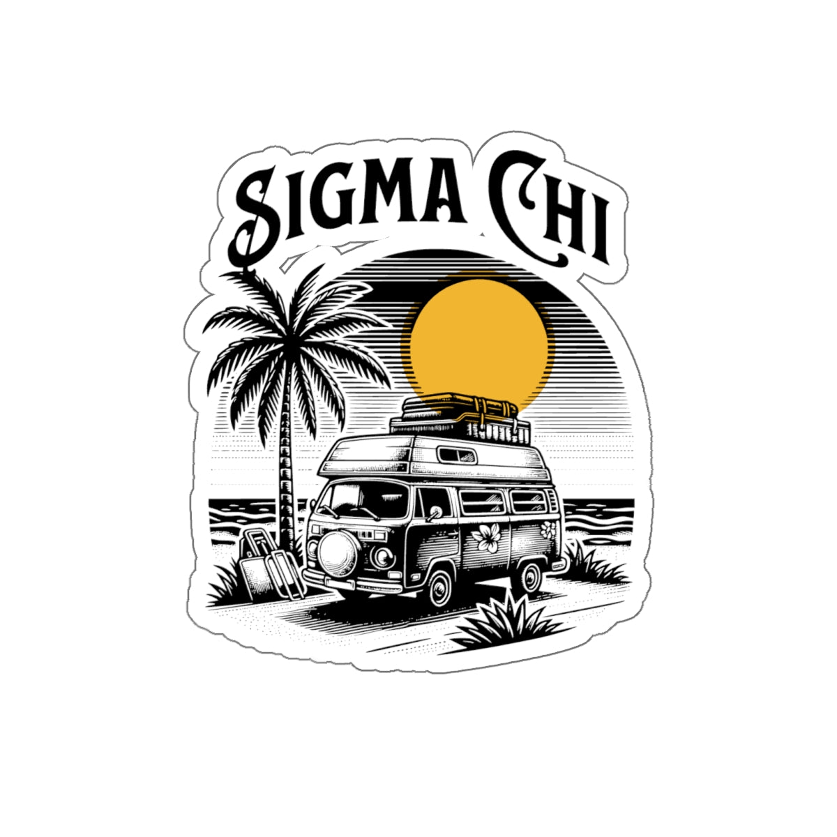 Sigma Chi Kiss-Cut Sticker