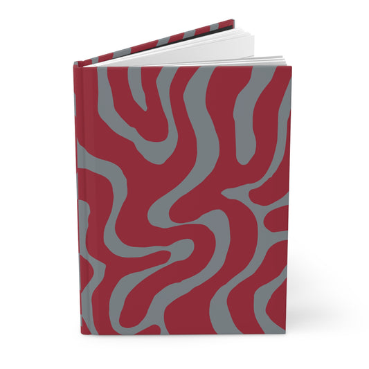 Red and Gray Hardcover Journal Matte