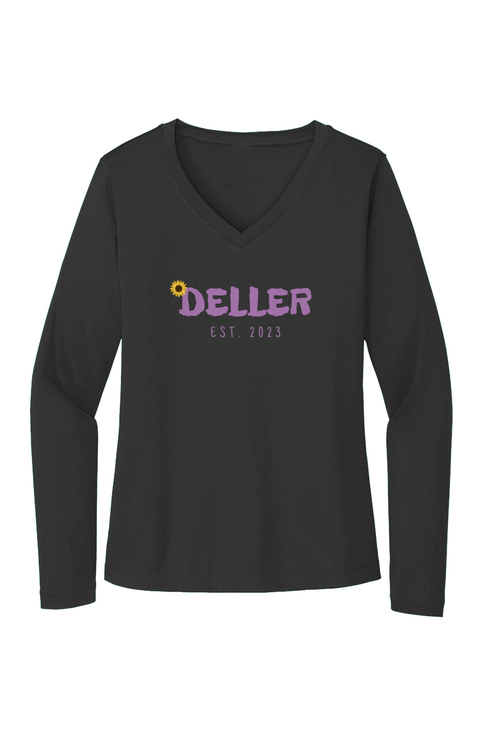 Deller Logo Sport-Tek Ladies Long Sleeve Tee