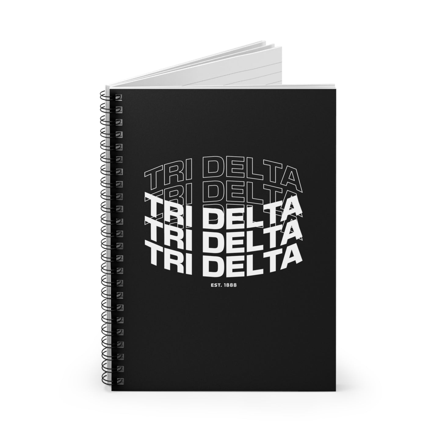 Tri Delta Spiral Notebook - Ruled Line