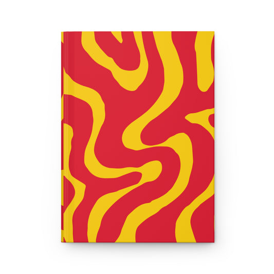 Red and Yellow Hardcover Journal Matte