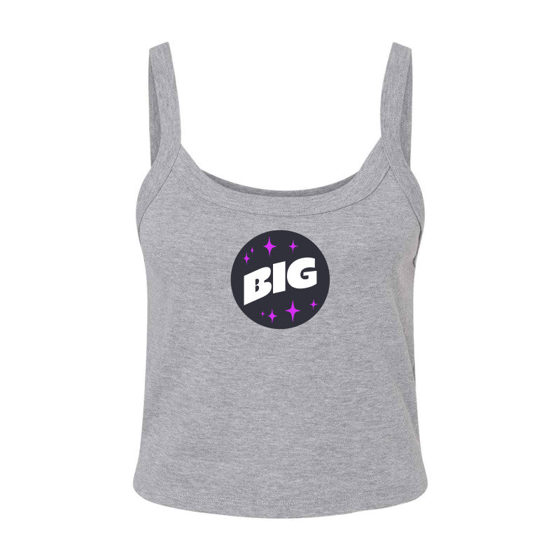 Big Little Reveal Sorority Matching Tops Bella + Canvas Ladies' Micro Ribbed Scoop Tank