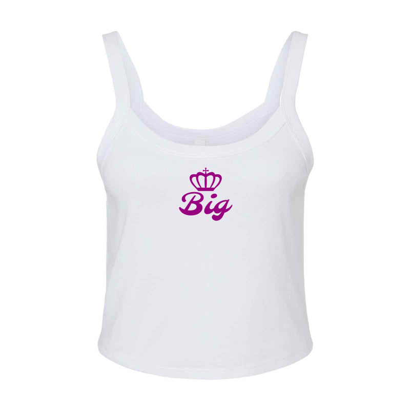 Big Little Sorority Reveal Matching Shirts Bella + Canvas Ladies' Micro Ribbed Scoop Tank