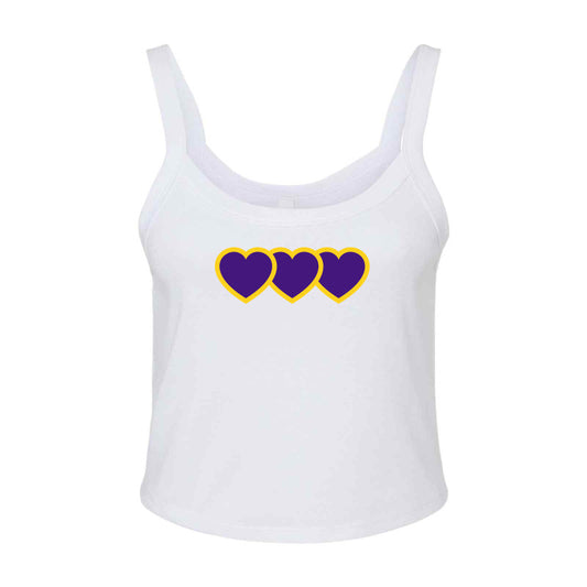 Bella + Canvas Ladies' Micro Ribbed Scoop Tank LSU Tailgate Inspired